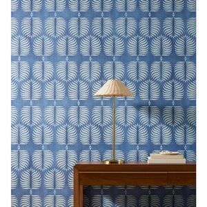 NWT Serena & Lily Granada Wallpaper in Washed Indigo/Sky Lot of 2 rolls